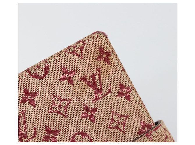 LOUIS VUITTON Monogram Mini Agenda PM Day Planner Cover Red R20912 Auth BA13432 Roja - vista 7