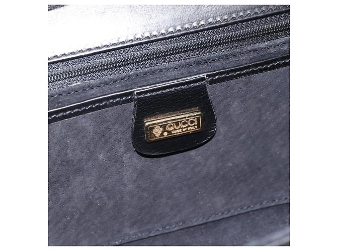 Borsa a Spalla GUCCI in Pelle Nera e Oro Auth BA13381 Nero D'oro - vista 16