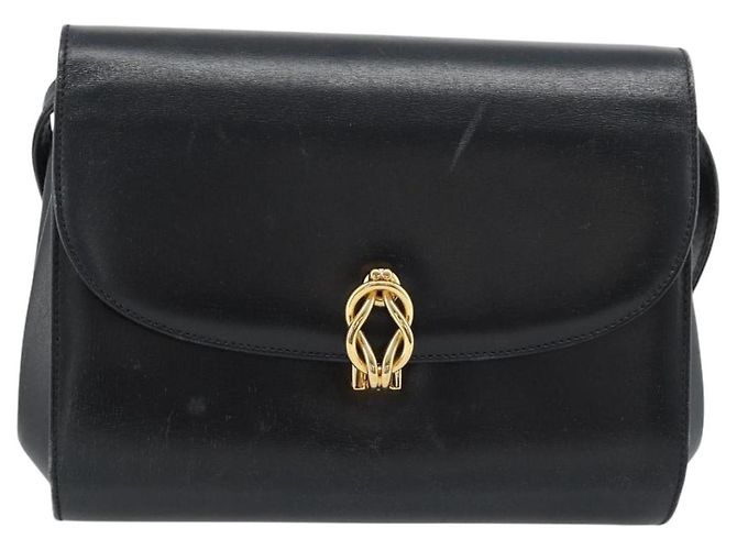 Borsa a Spalla GUCCI in Pelle Nera e Oro Auth BA13381 Nero D'oro - vista 2