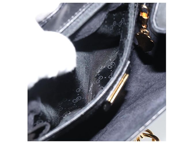 Borsa a Spalla GUCCI in Pelle Nera e Oro Auth BA13381 Nero D'oro - vista 21