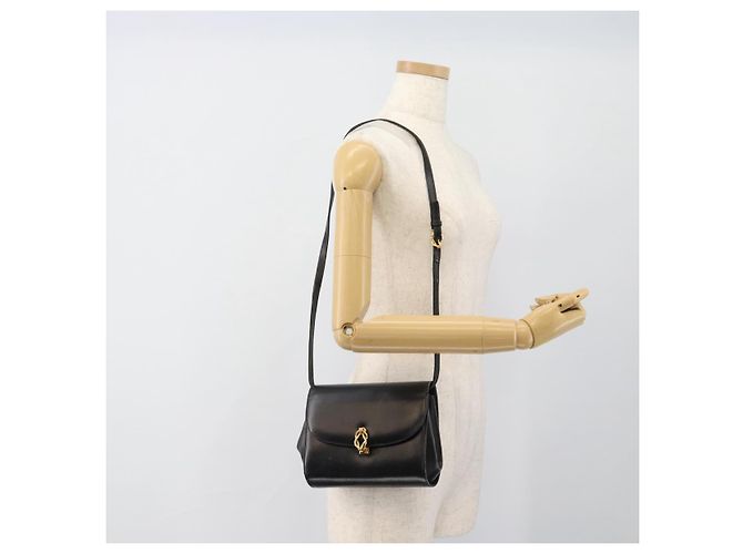 Borsa a Spalla GUCCI in Pelle Nera e Oro Auth BA13381 Nero D'oro - vista 24
