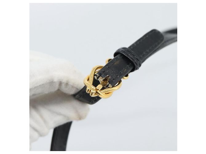 Borsa a Spalla GUCCI in Pelle Nera e Oro Auth BA13381 Nero D'oro - vista 9