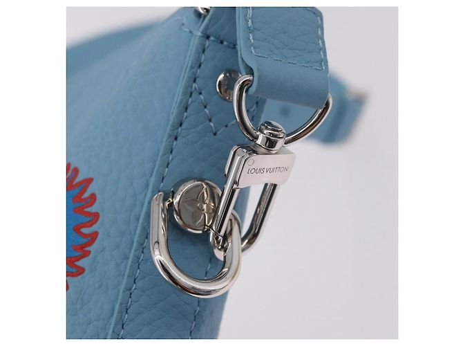 LOUIS VUITTON Monogram Yayoi Kusama Hobo Cruiser Bag Blue M21716 Auth 184962SM Blu chiaro - vista 17