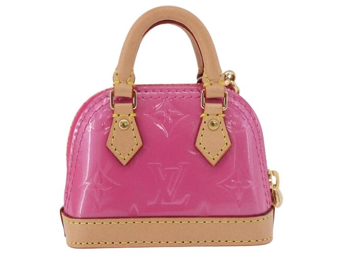LOUIS VUITTON Monogram Vernis Micro Alma Bag Charm Pink M01706 LV Auth 185054SAM Rosa - vista 2