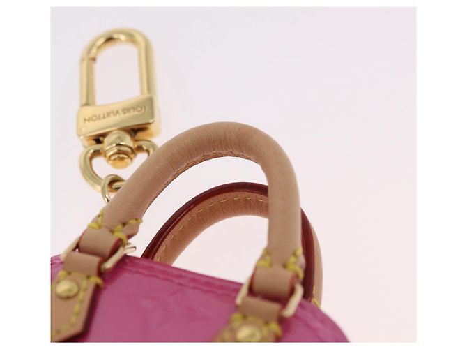 LOUIS VUITTON Monogram Vernis Micro Alma Bag Charm Pink M01706 LV Auth 185054SAM Rosa - vista 8
