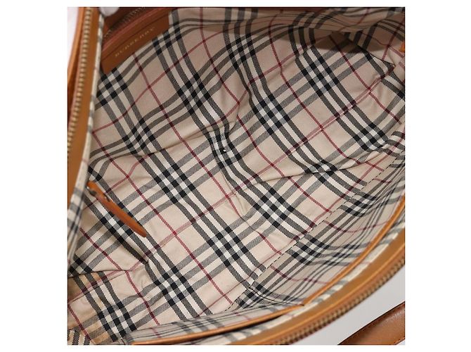Borsa Tote BURBERRY in pelle marrone oro Auth 183355 D'oro - vista 12