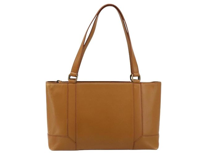 Borsa Tote BURBERRY in pelle marrone oro Auth 183355 D'oro - vista 13