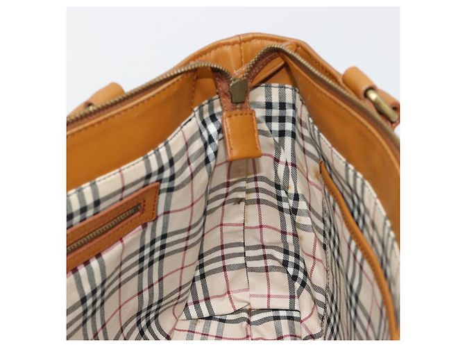 Borsa Tote BURBERRY in pelle marrone oro Auth 183355 D'oro - vista 17