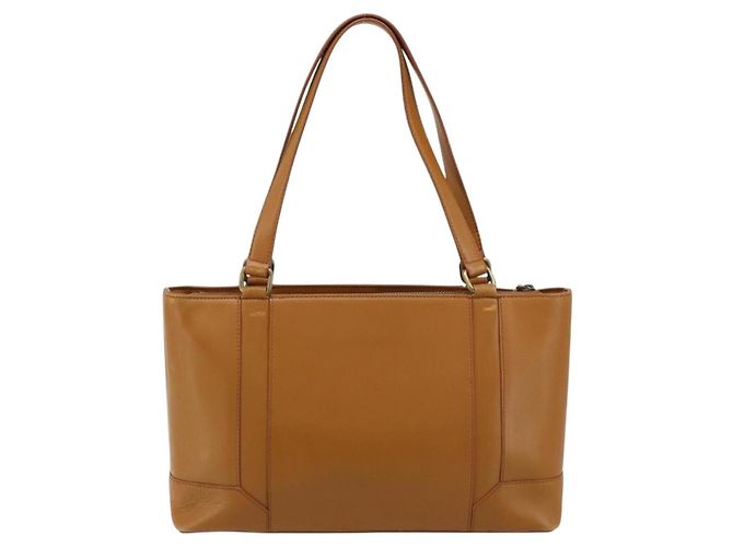 Borsa Tote BURBERRY in pelle marrone oro Auth 183355 D'oro - vista 2