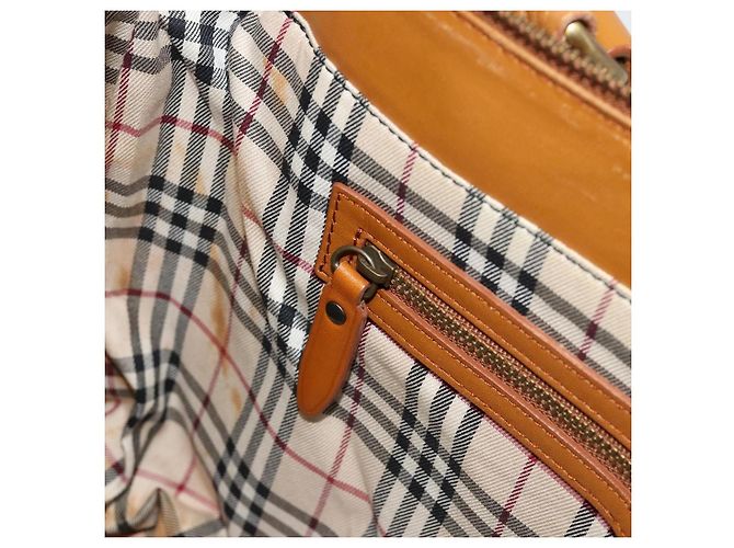 Borsa Tote BURBERRY in pelle marrone oro Auth 183355 D'oro - vista 20