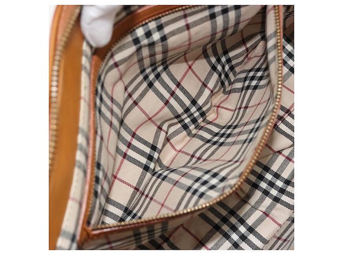 Borsa Tote BURBERRY in pelle marrone oro Auth 183355 D'oro - vista 21