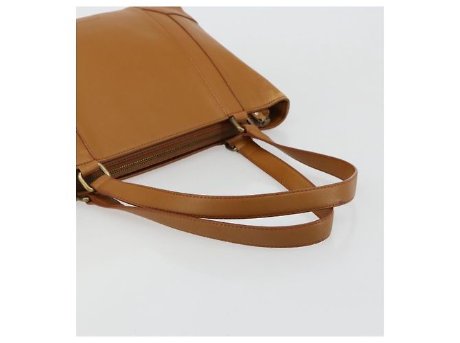Borsa Tote BURBERRY in pelle marrone oro Auth 183355 D'oro - vista 7