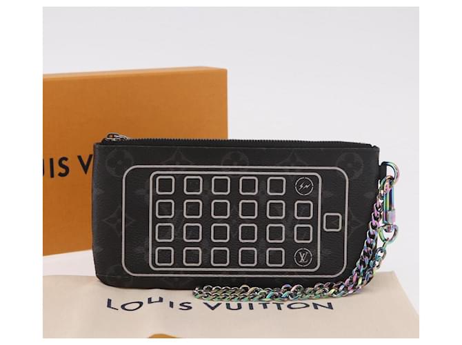 LOUIS VUITTON Monogram Eclipse Fragment iPhone Case M64433 LV Auth 184781M Monogramma - vista 12