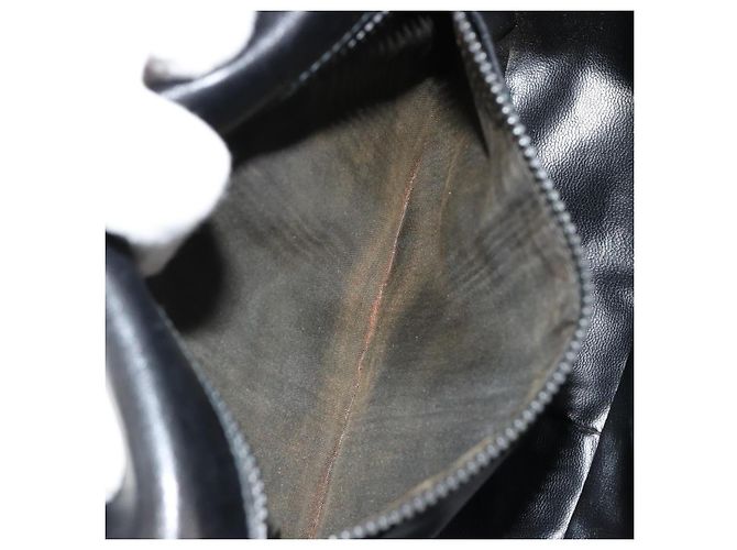 Céline Borsa a Spalla CELINE in Pelle Nera e Oro Auth 185088 Nero D'oro - vista 12