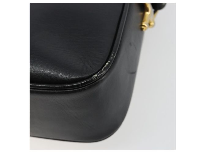 Céline Borsa a Spalla CELINE in Pelle Nera e Oro Auth 185088 Nero D'oro - vista 15
