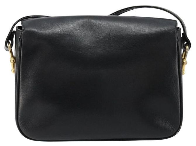 Céline Borsa a Spalla CELINE in Pelle Nera e Oro Auth 185088 Nero D'oro - vista 2