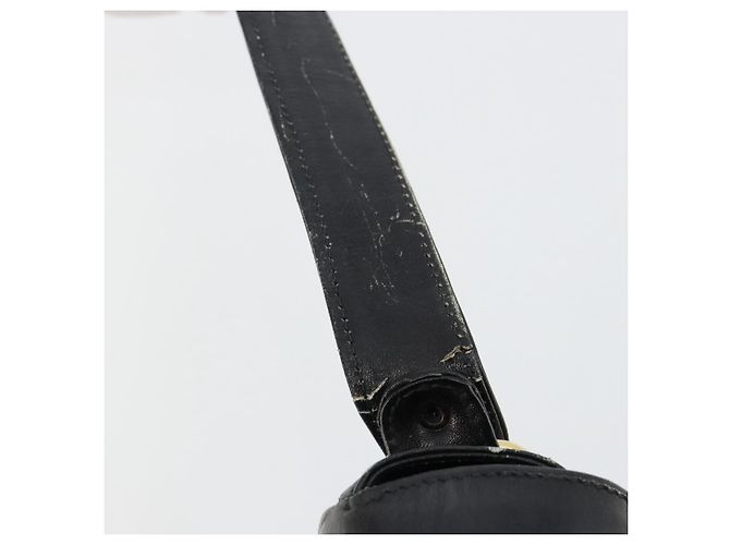 Céline Borsa a Spalla CELINE in Pelle Nera e Oro Auth 185088 Nero D'oro - vista 9