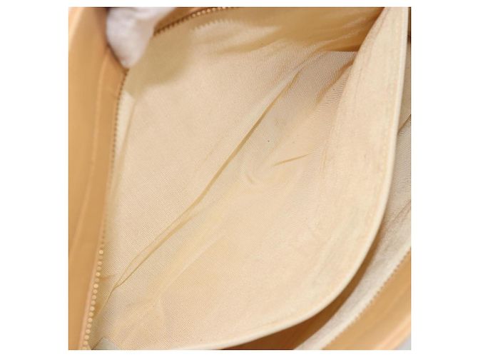 CHANEL Choco Bar Tote Bag Lammleder Beige Gold CC Auth BA13309 Golden - Ansicht 22