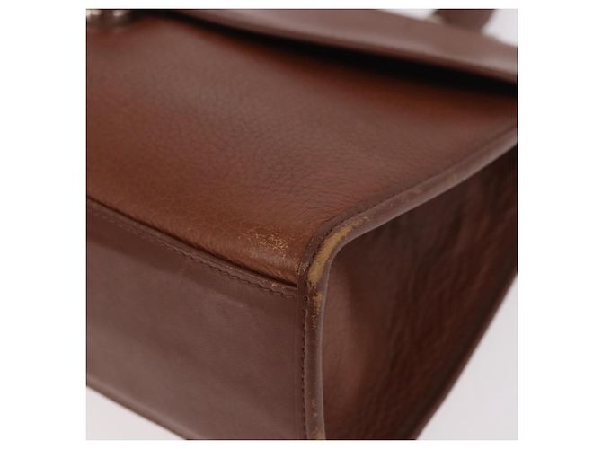 Borsa Burberry in pelle marrone oro Auth ep14751 D'oro - vista 14