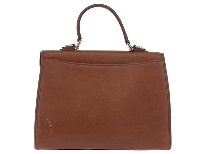 Borsa Burberry in pelle marrone oro Auth ep14751 D'oro - vista 2