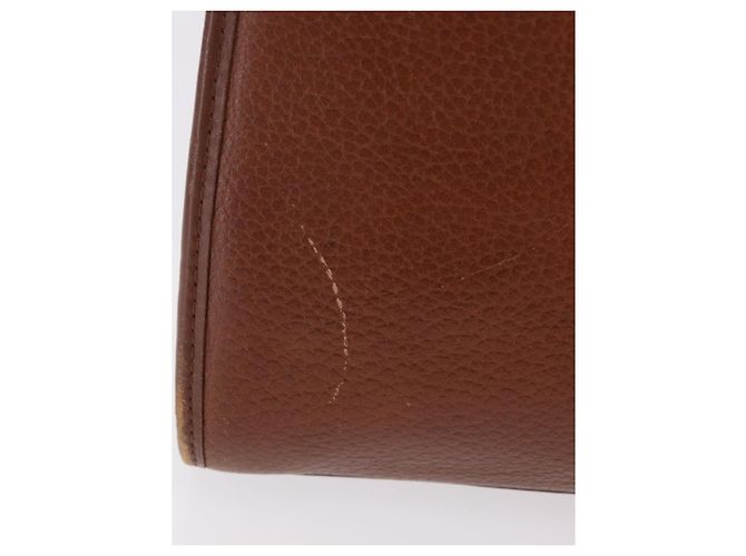 Borsa Burberry in pelle marrone oro Auth ep14751 D'oro - vista 3