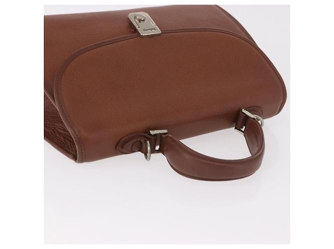Borsa Burberry in pelle marrone oro Auth ep14751 D'oro - vista 7