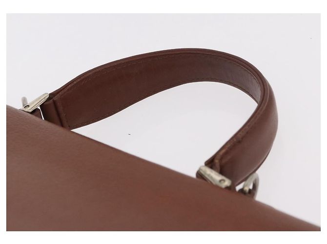 Borsa Burberry in pelle marrone oro Auth ep14751 D'oro - vista 9
