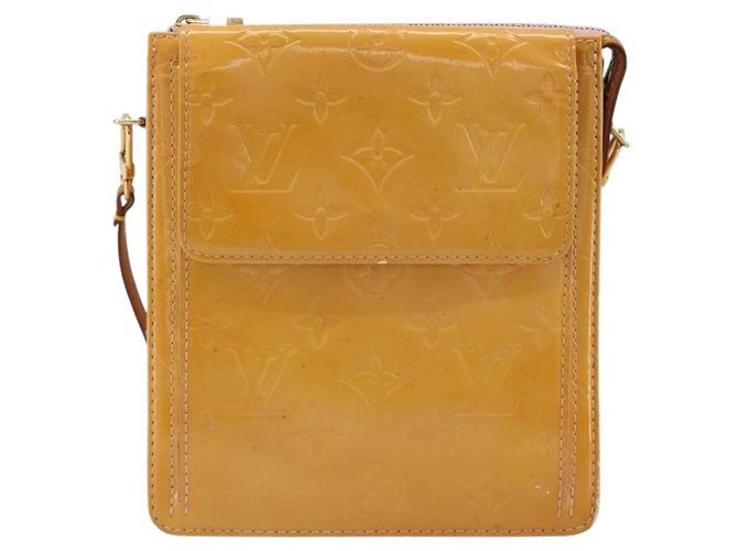 LOUIS VUITTON Monogram Vernis Motto Pouch Marshmallow Pink M91312 Auth ka4665 - vista 13