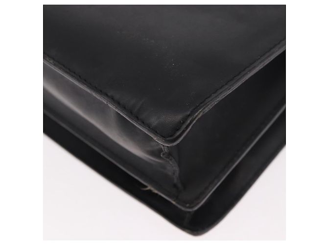 Borsa Business CARTIER in pelle nera argento Auth 184924 Nero - vista 13