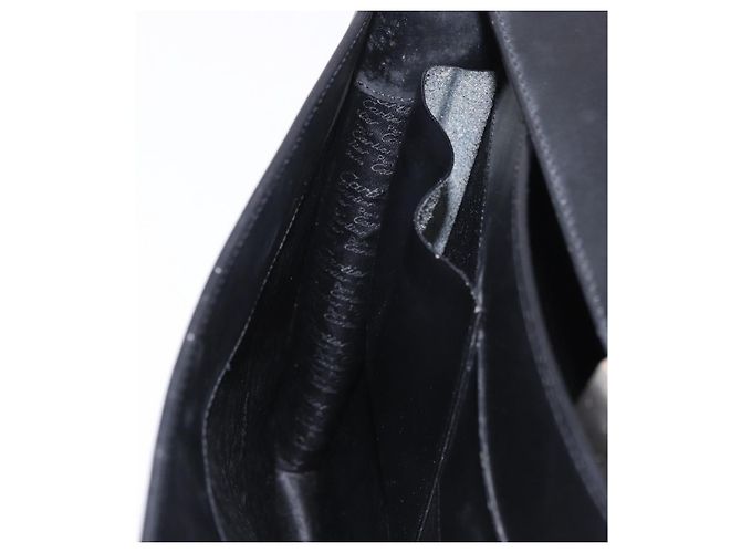Borsa Business CARTIER in pelle nera argento Auth 184924 Nero - vista 19