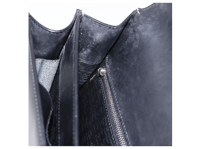 Borsa Business CARTIER in pelle nera argento Auth 184924 Nero - vista 23