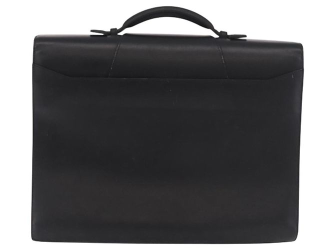 Borsa Business CARTIER in pelle nera argento Auth 184924 Nero - vista 3