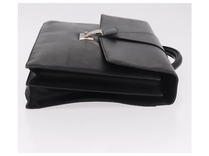 Borsa Business CARTIER in pelle nera argento Auth 184924 Nero - vista 4