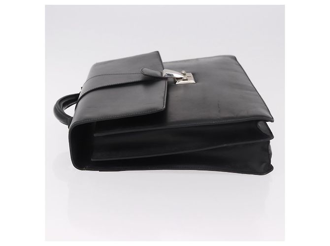 Borsa Business CARTIER in pelle nera argento Auth 184924 Nero - vista 5