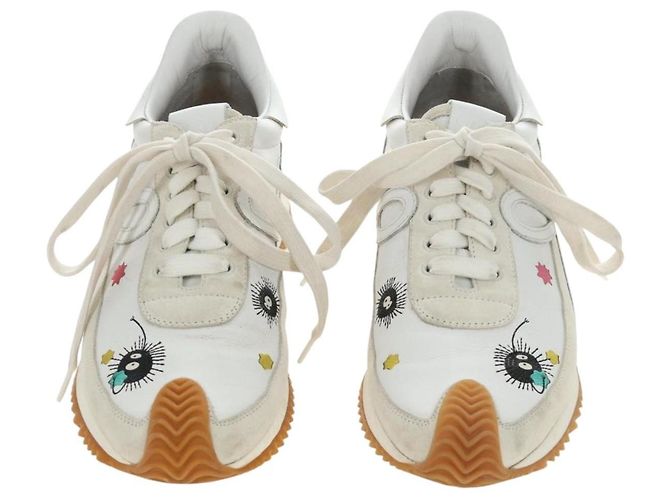 LOEWE Studio Ghibli Susuwatari Spirited Away Sneakers White Auth 167405SAM Bianco - vista 13