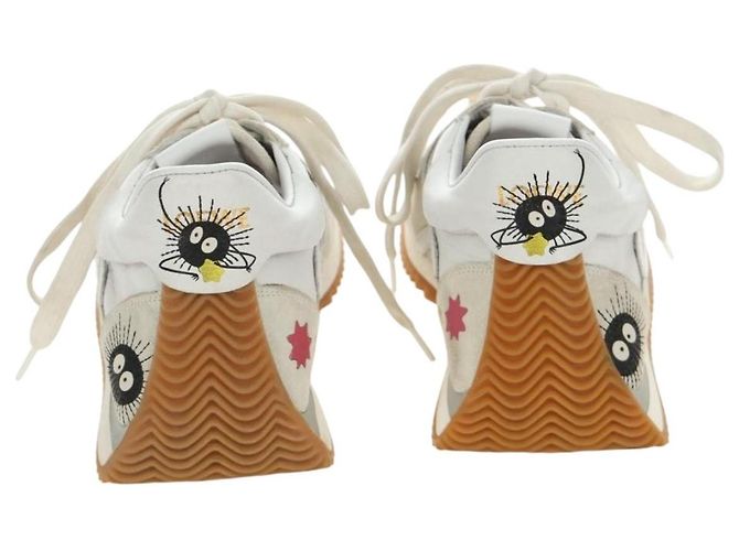 LOEWE Studio Ghibli Susuwatari Spirited Away Sneakers White Auth 167405SAM Bianco - vista 2