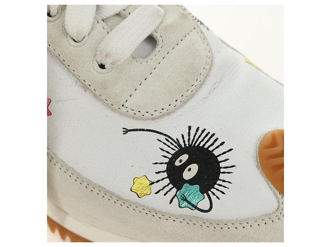 LOEWE Studio Ghibli Susuwatari Spirited Away Sneakers White Auth 167405SAM Bianco - vista 6