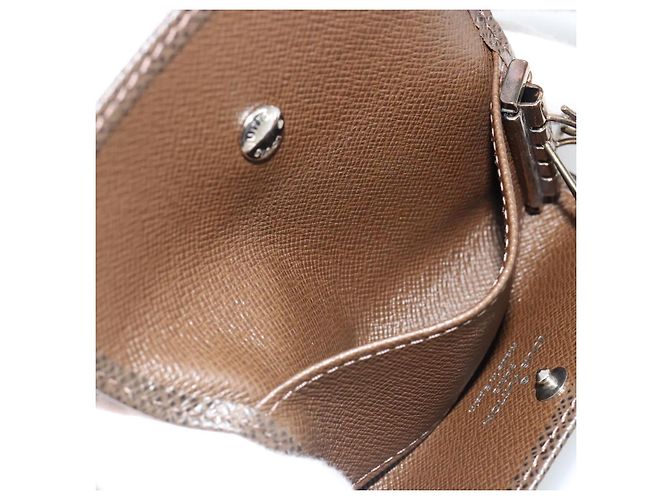 LOUIS VUITTON Taiga Multicles 4 Key Case Grizzly M30528 LV Auth 178406A Castaño - vista 10