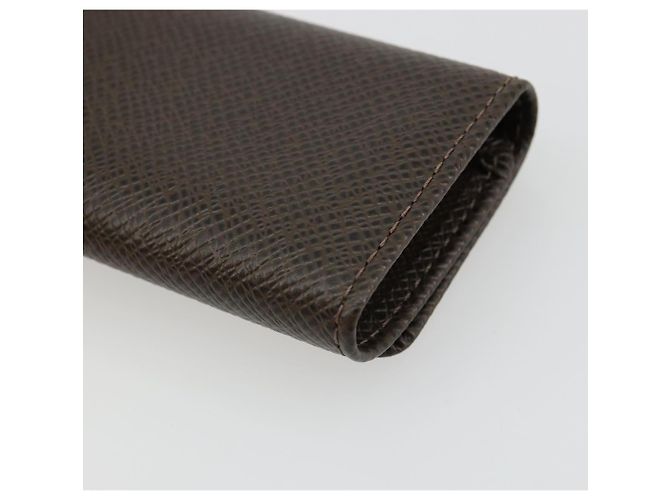 LOUIS VUITTON Taiga Multicles 4 Key Case Grizzly M30528 LV Auth 178406A Castaño - vista 15