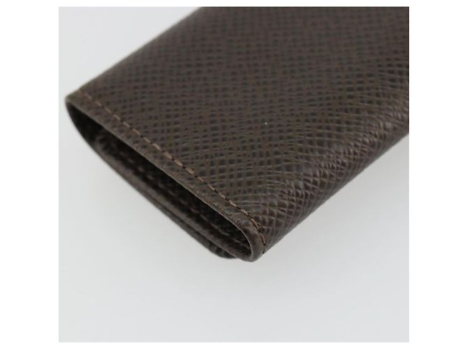 LOUIS VUITTON Taiga Multicles 4 Key Case Grizzly M30528 LV Auth 178406A Castaño - vista 16