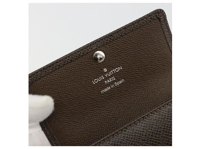 LOUIS VUITTON Taiga Multicles 4 Key Case Grizzly M30528 LV Auth 178406A Castaño - vista 18