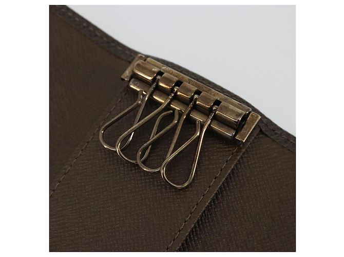 LOUIS VUITTON Taiga Multicles 4 Key Case Grizzly M30528 LV Auth 178406A Castaño - vista 21