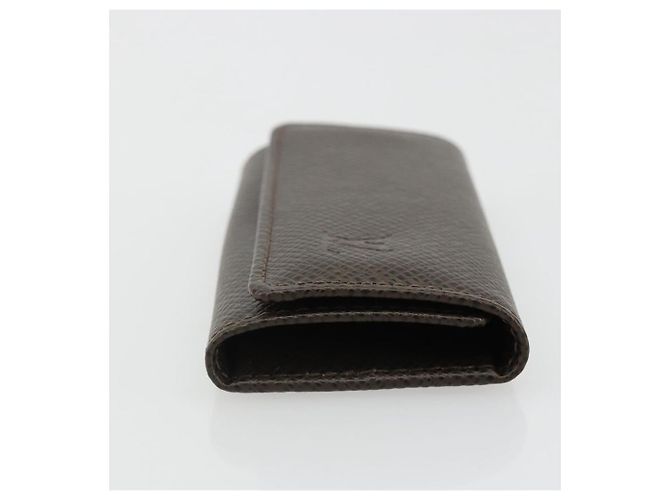 LOUIS VUITTON Taiga Multicles 4 Key Case Grizzly M30528 LV Auth 178406A Castaño - vista 3