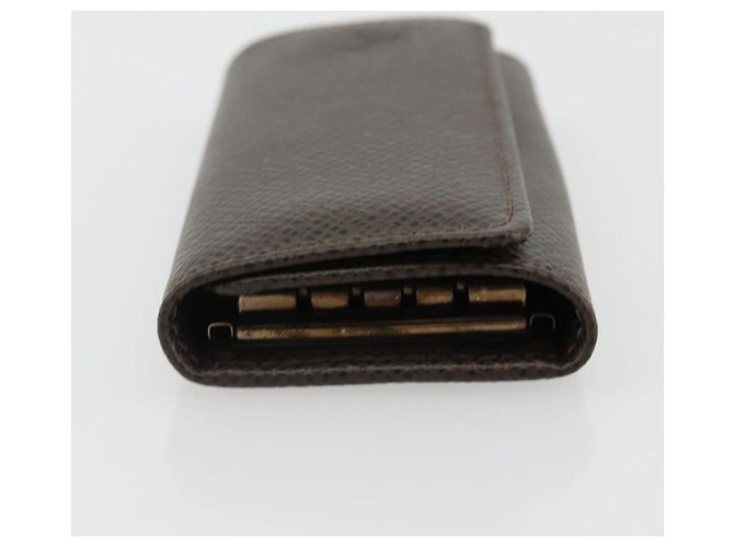 LOUIS VUITTON Taiga Multicles 4 Key Case Grizzly M30528 LV Auth 178406A Castaño - vista 4