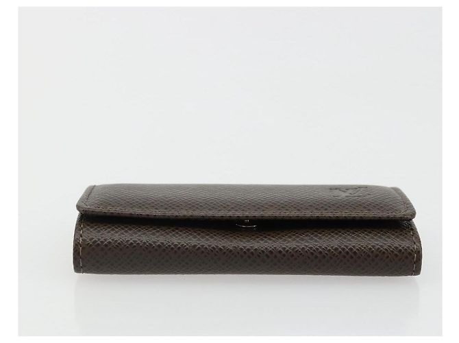 LOUIS VUITTON Taiga Multicles 4 Key Case Grizzly M30528 LV Auth 178406A Castaño - vista 6