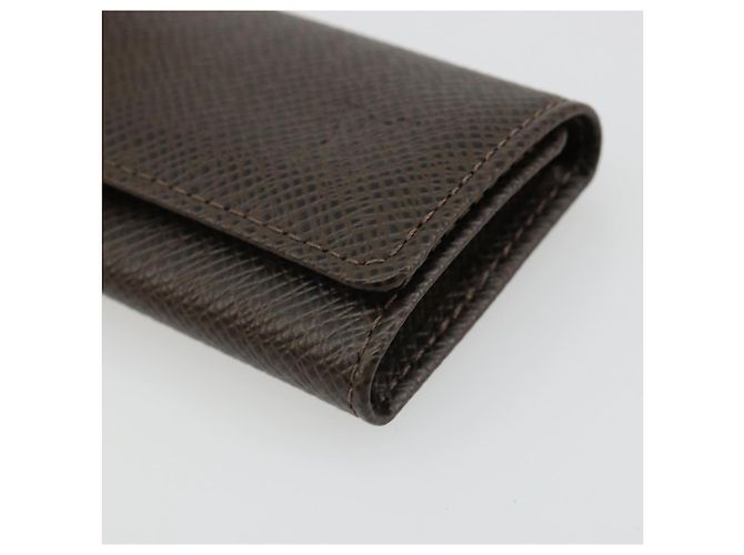 LOUIS VUITTON Taiga Multicles 4 Key Case Grizzly M30528 LV Auth 178406A Castaño - vista 7
