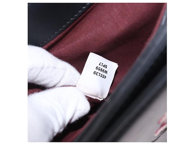 Autre Marque Borsa a Spalla Stella MacCartney Boxbird in Pelle Nera Argento 455139 Auth am11857V Nero - vista 10