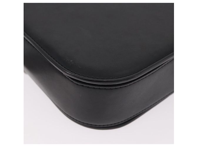 Autre Marque Borsa a Spalla Stella MacCartney Boxbird in Pelle Nera Argento 455139 Auth am11857V Nero - vista 17