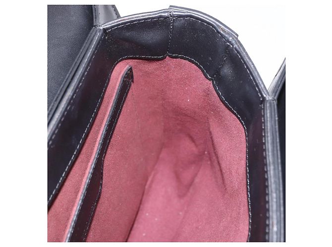 Autre Marque Borsa a Spalla Stella MacCartney Boxbird in Pelle Nera Argento 455139 Auth am11857V Nero - vista 21