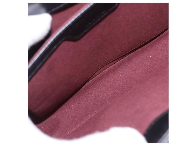 Autre Marque Borsa a Spalla Stella MacCartney Boxbird in Pelle Nera Argento 455139 Auth am11857V Nero - vista 9